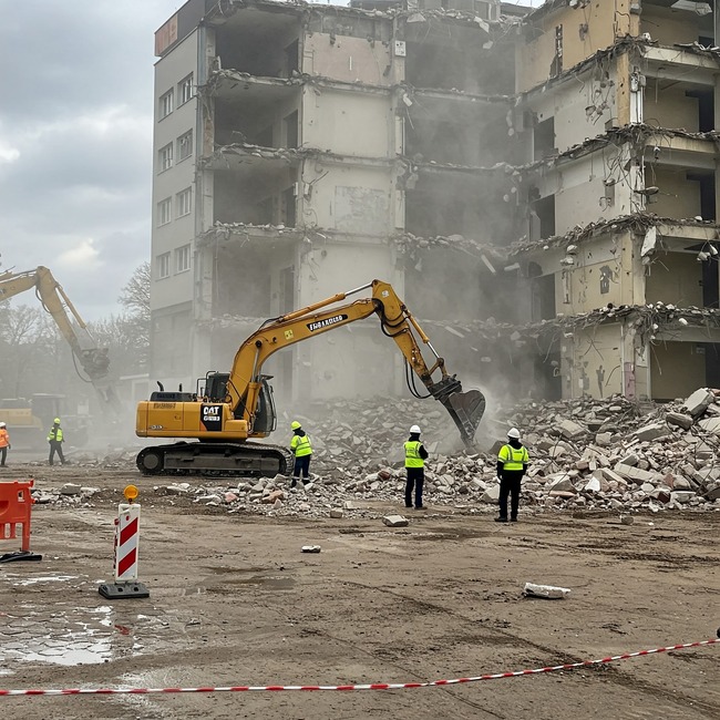 amianto en proyectos de demolición a gran escala